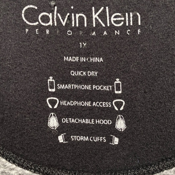 Calvin Klein Women's Heather Gray Hooded Jacket - Picture 2 of 7